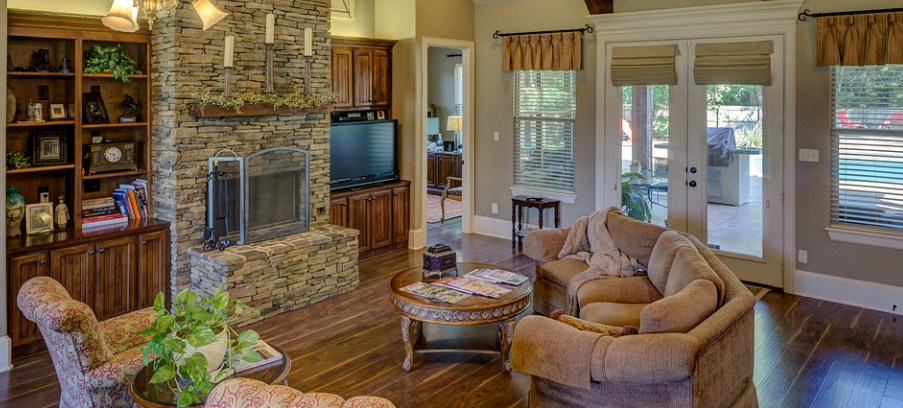 home with wood flooring