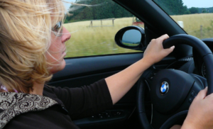 lady driving